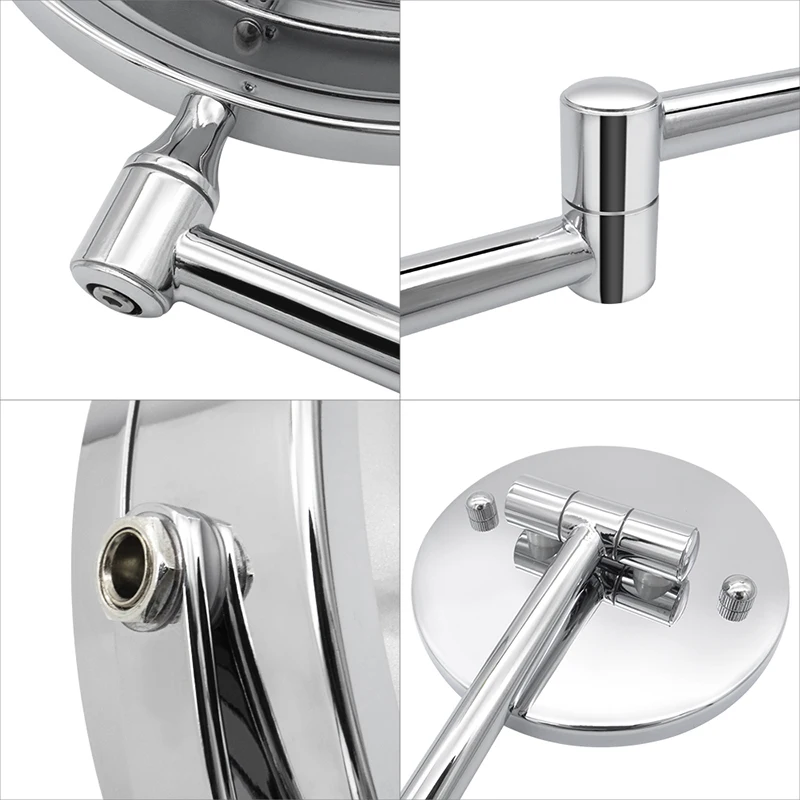 Настенное зеркало для ванной комнаты макияжа со светодиодной подсветкой