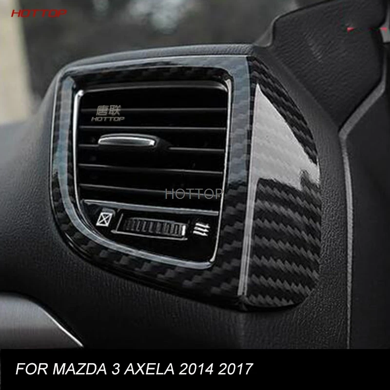 

Автомобильный Стайлинг углеродное волокно кондиционер вентиляционное отверстие отделка крышка стикер для стайлинга подходит для Mazda 3 Axela ...