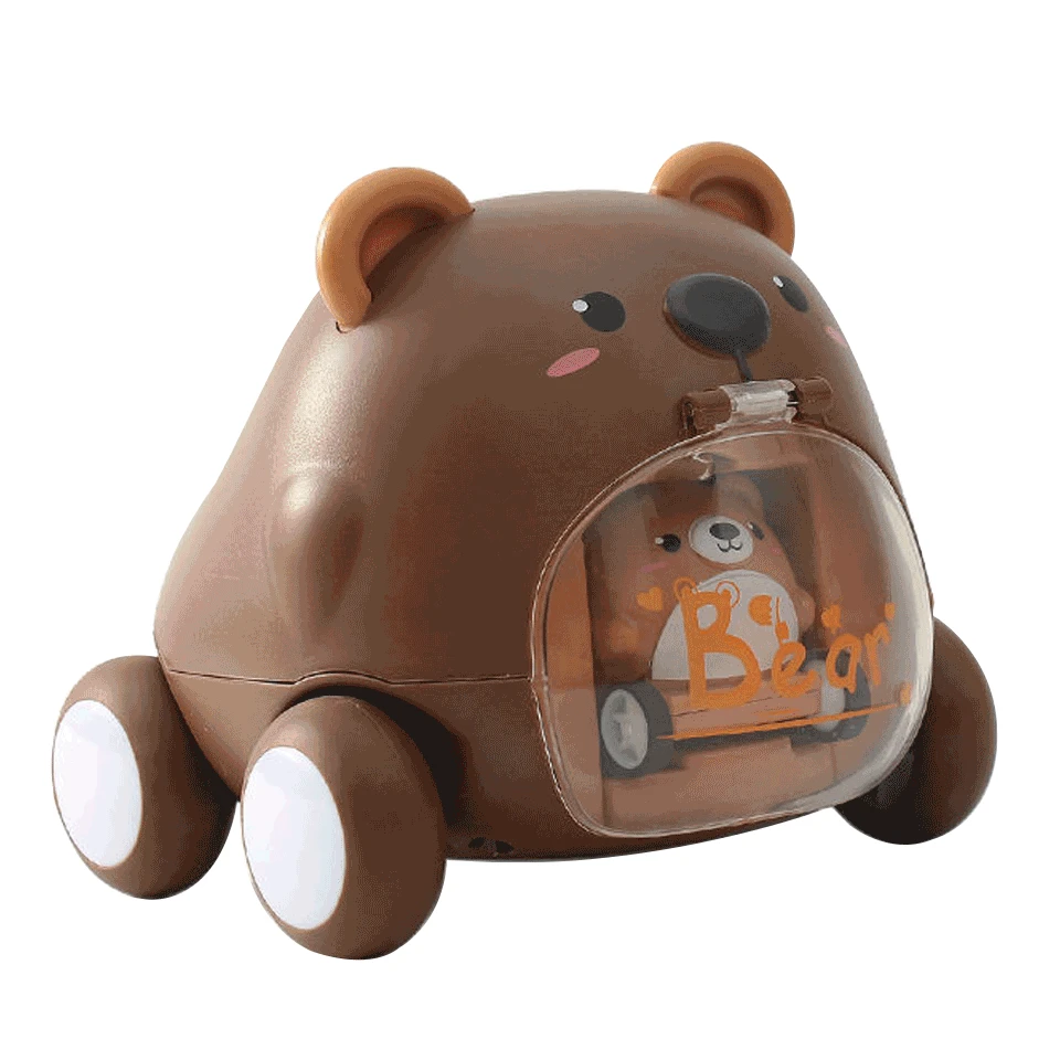 

Cute Pet Ejection Car Diecasts Toy Vehicles Inertia Tiger Montessori Toys For Boy Pull Back Vehicles Miniature Play Models Gift