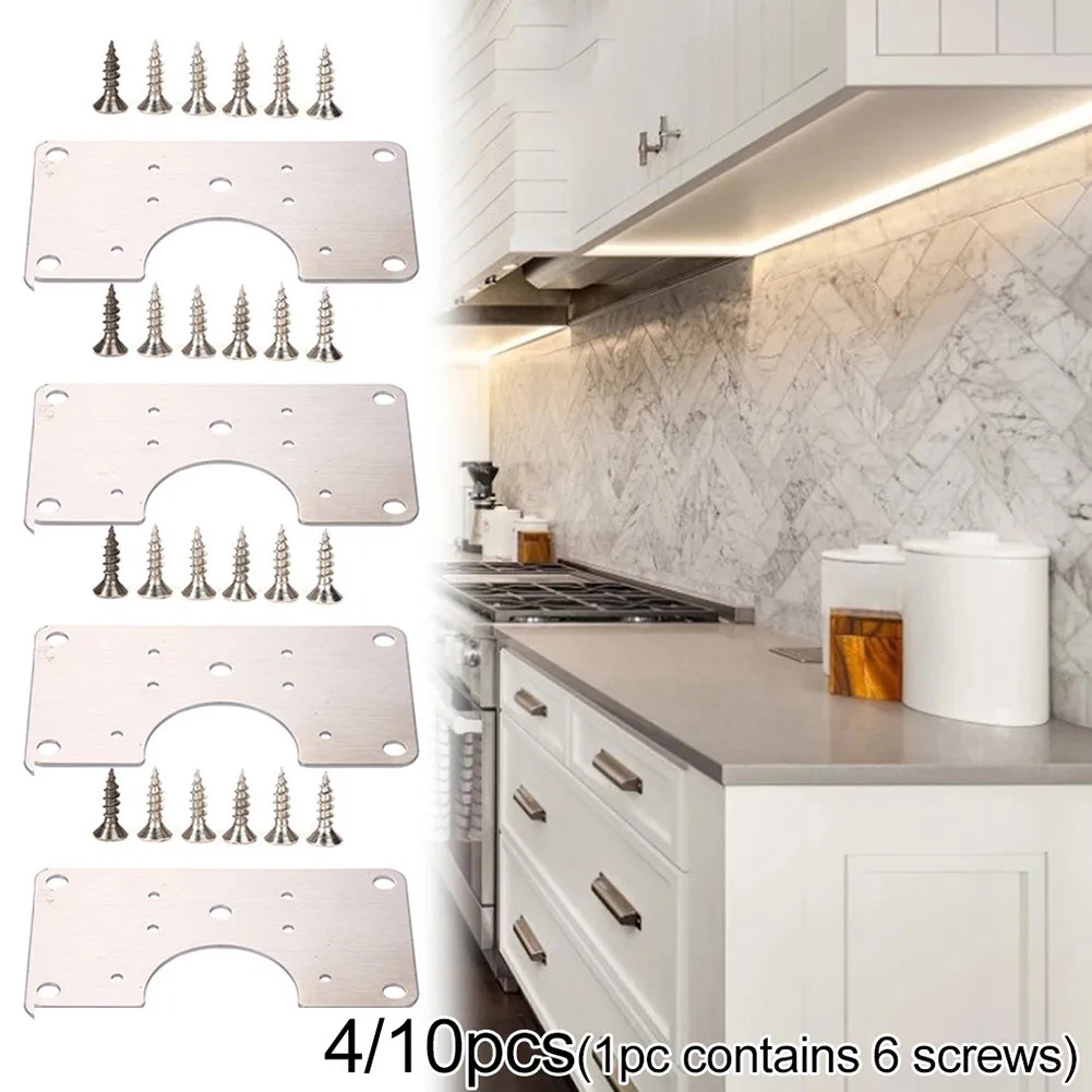 410pcs stainless steel hinges fixing plate cabinet door repair installer kits kitchen cupboard furniture hardware free global shipping