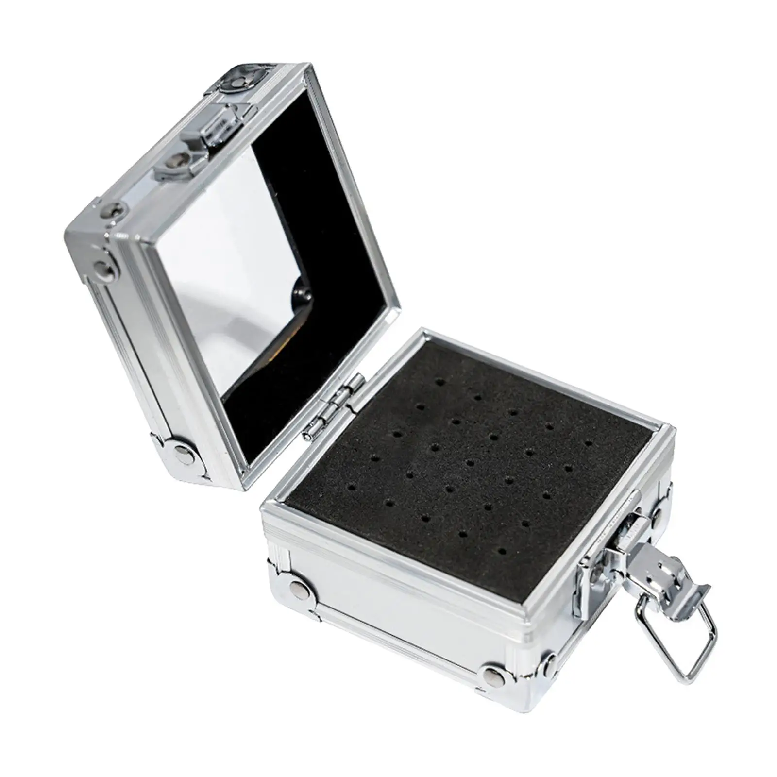 

Сверла для ногтей держатель пылезащитный Профессиональный 25 слотов Флип-тип полировальная головка контейнер для дизайна ногтей шлифоваль...