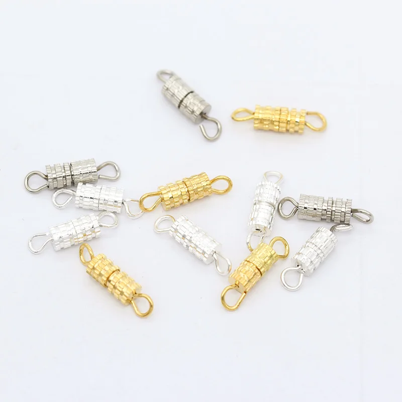 20p 4x14 мм Серебристые позолоченные медные металлические застежки для бочонка винт