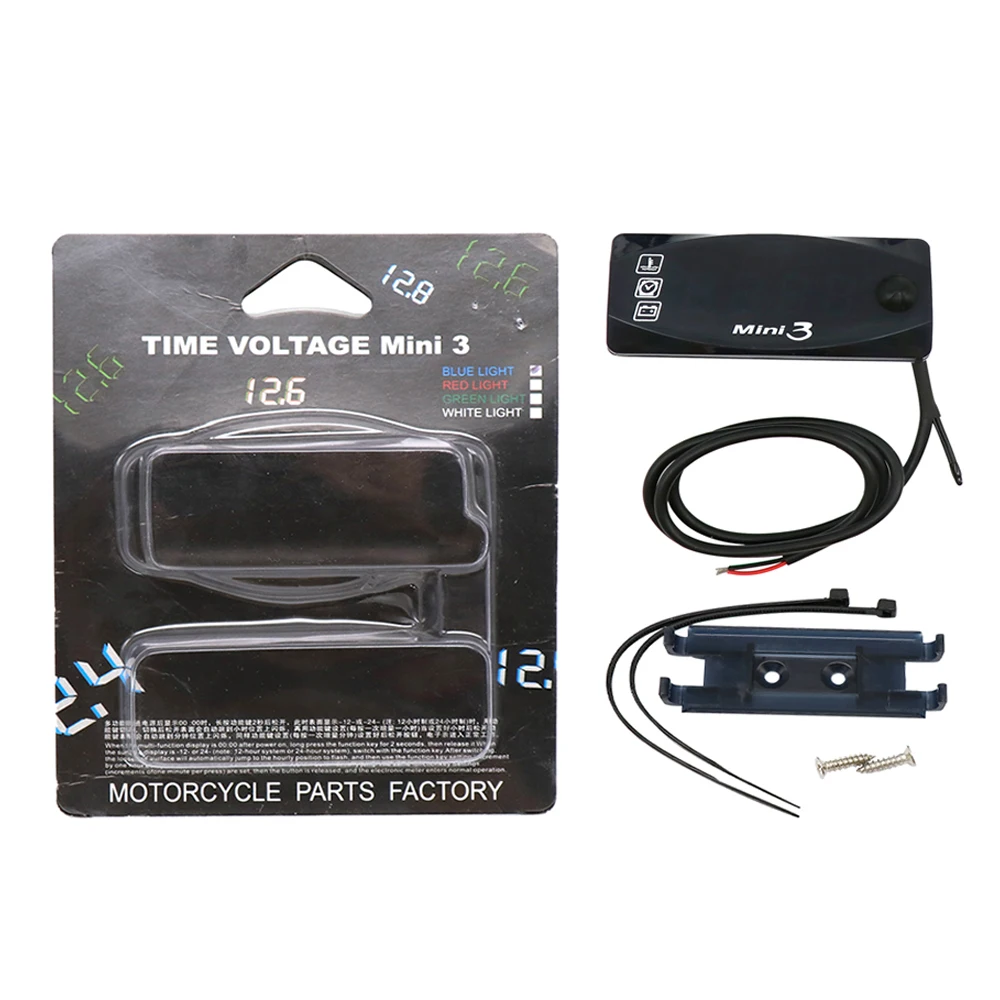 Цифровой Многофункциональный Универсальный мотоциклетный вольтметр Alconstar со