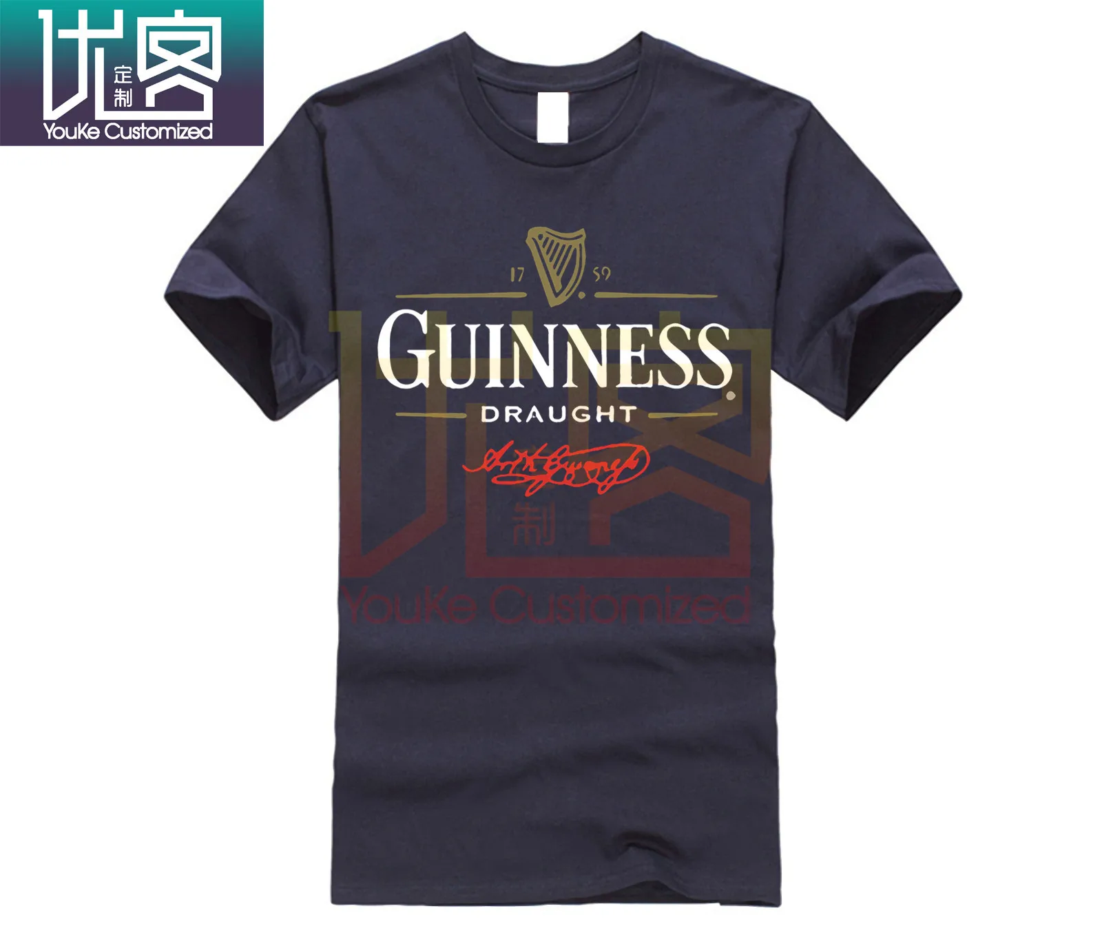 Мужские футболки Guinness Extra Stout Beer Sign мужские с принтом большие размеры 4XL