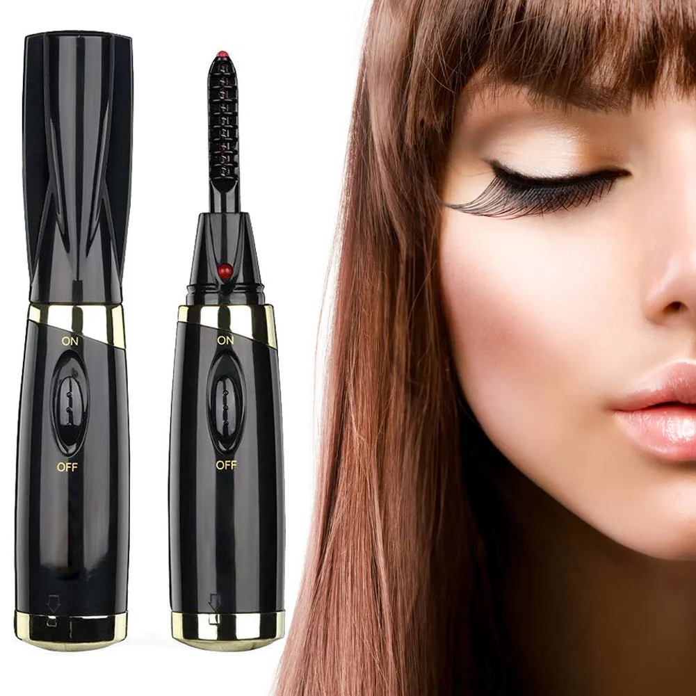 

Electric Heated Eyelash Curler Brush Long Lasting Portable Eyelashes Makeup Tool SOYW889