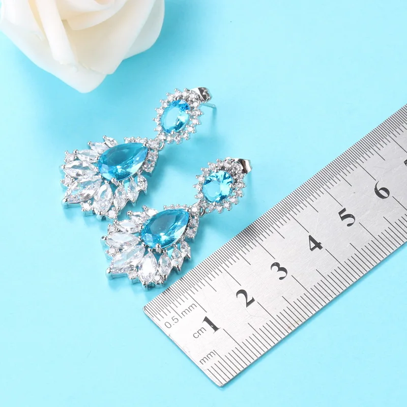 6 цветов турецкие Ювелирные наборы 925 Серебряный Свадебный большой костюм