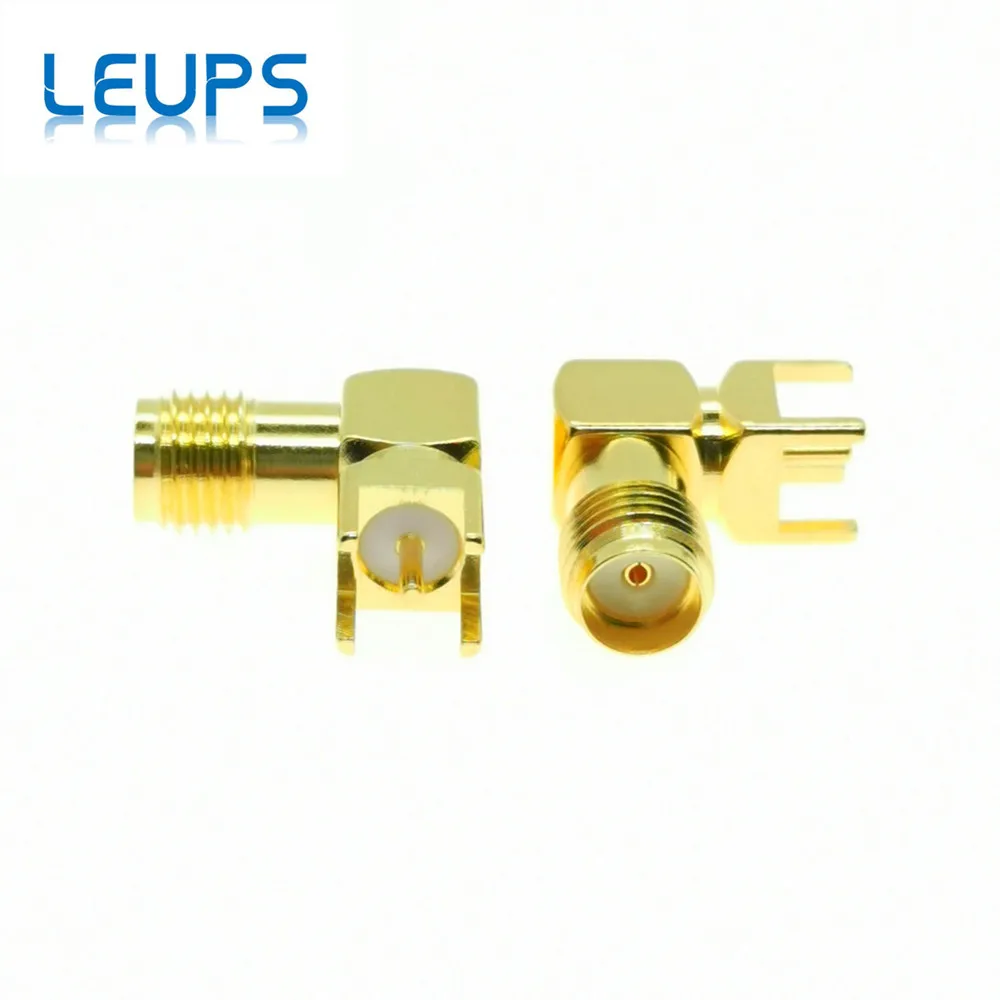 10 шт. гнездовой разъем SMA прямоугольный для монтажа печатной платы