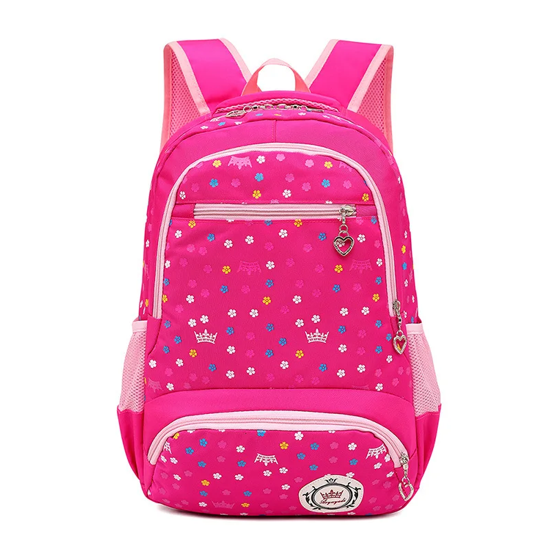 printing Schoolbag Dot Children School Bags for Girls Orthopedic Backpack princess school Backpack Kids Satchel Mochila Infantil