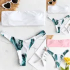 Сексуальный Топ Бикини Для женщин комплект с принтом в виде листьев с хлопковой подкладкой одежда для купания купальник пляжный купальный костюм с высокой талией купальники-бикини 2021