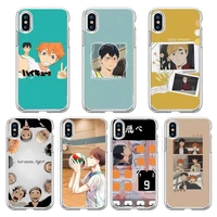 haikyuu phone case transparent soft for iphone 13 12 11 8 7 plus mini x xs xr pro max