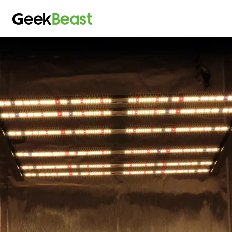 

Geeklight full spectrum hydroponic greenhouse 6 Bars 630W Led Grow Lights for Indoor Plants GeekBeast Pro Bluetooth WIFI control