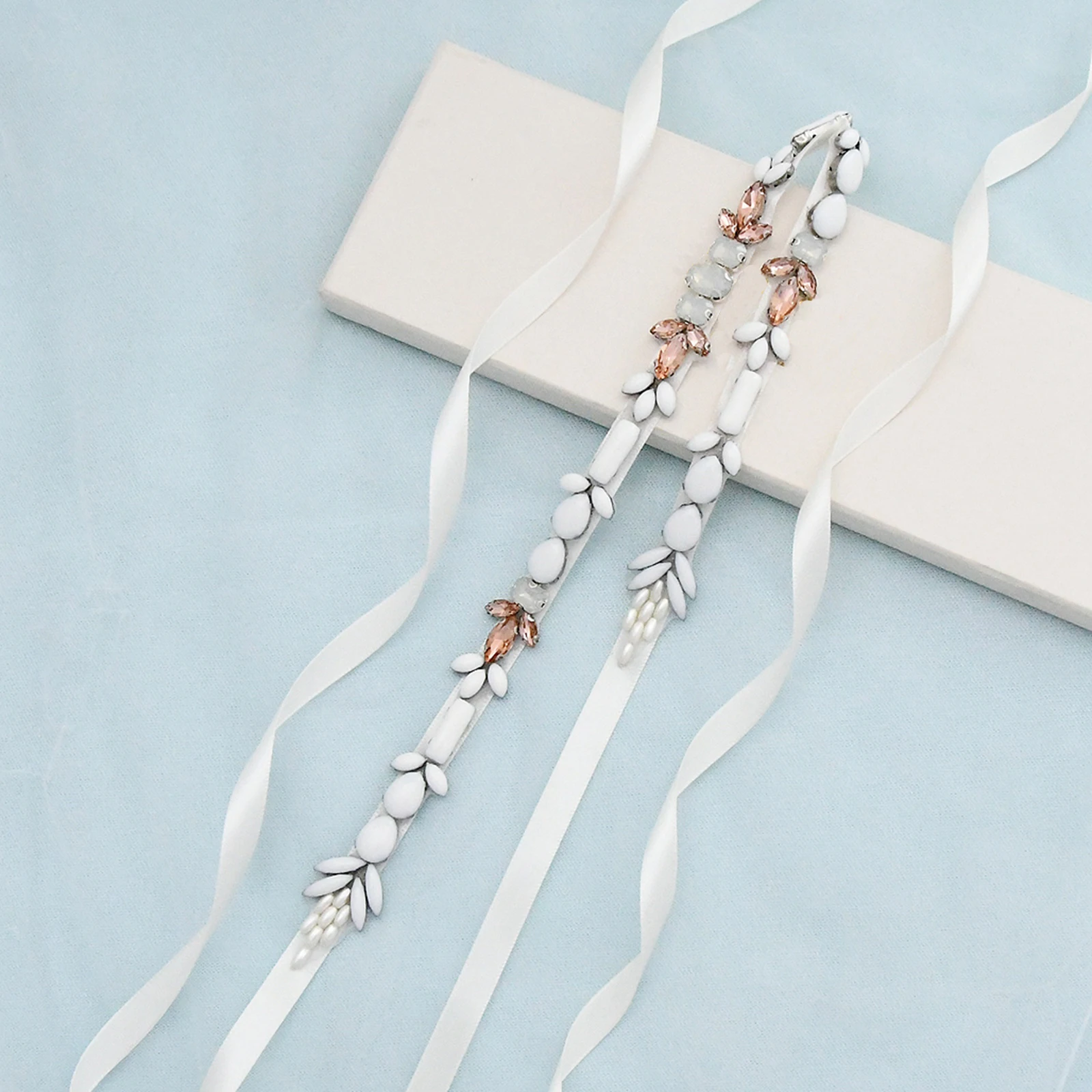 

S422 Wedding Belts Bridal Bridesmaid Dress Accessories Quick Delivery Opal Belt Wedding Accessories Belt for Evening Dresses