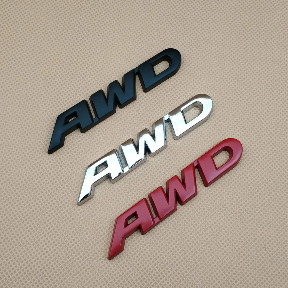 Эмблема автомобиля 4 колеса привода металла AWD значок стикер крыло багажник эмблема наклейка для Honda Toyota внедорожных