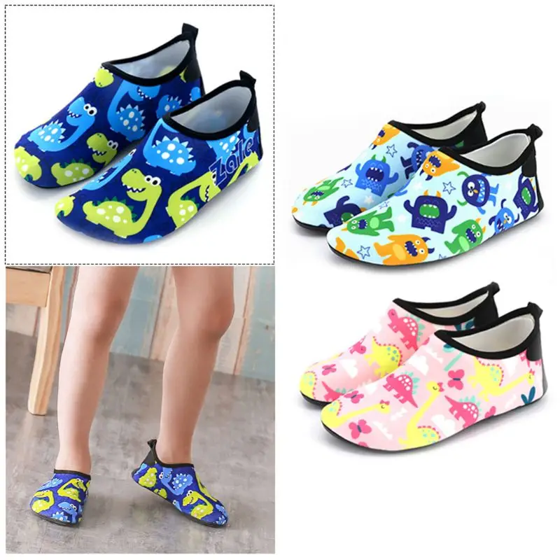 Детская обувь для плавания нескользящая резиновая подошва с милым мультяшным