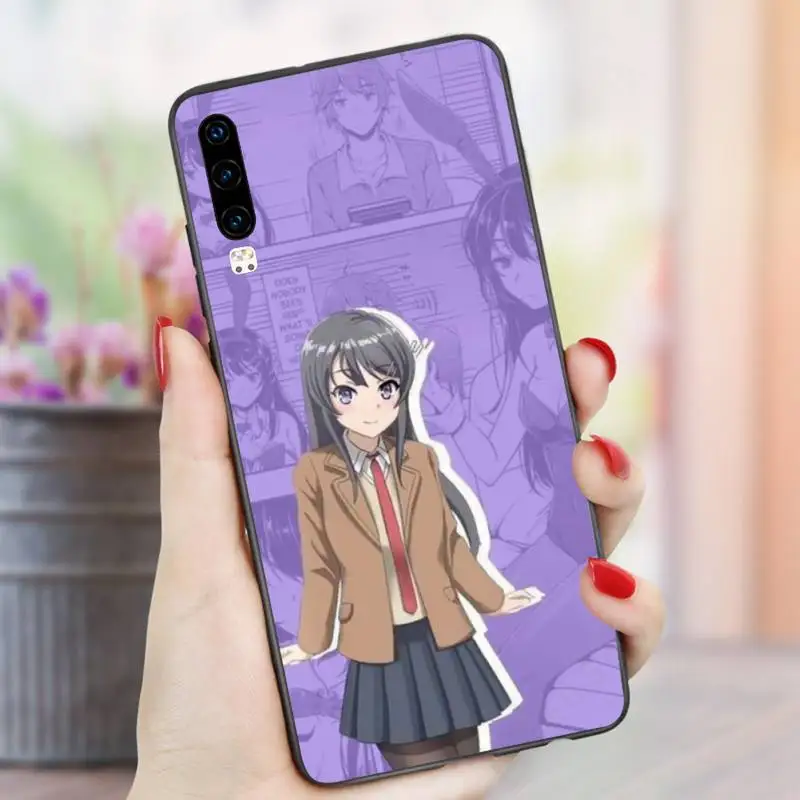 

Sakurajima Mai Anime Phone Case Funda For Huawei P9 P10 P20 P30 Lite 2016 2017 2019 plus pro P smart