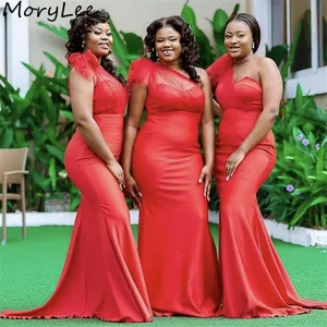 Bridesmaid Dresses One Shoulder Spandex Satin Mermaid Sweep Train Bridesmaid Dresses Zipper Back Wedding Party Bridemaid Gowns Bridesmaid Dresses One Shoulder Spandex Satin Mermaid Sweep Train Bridesmaid Dresses Zipper Back Wedding Party Bridemaid Gowns