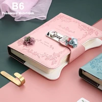 diary with lock notebooks diary with code retro pu leather secret diary traveler notepad journal planner school stationery gifts