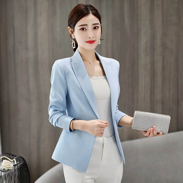 Spring Autumn Women Blazer White Black Mesh Bordered Ruffled Slim Single Button Short Long Sleeve Jacket Coat Outwear | Женская одежда