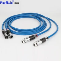 peffair x404 high purity copper silver plating bluer audio xlr interconnect cable balance plug hifi preffair line