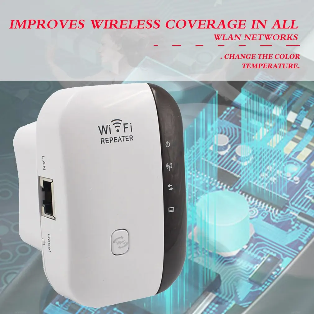 Беспроводной Wi fi ретранслятор 300 Мбит/с усилитель WiFi 802.11N/B/G Repetidor Повторитель