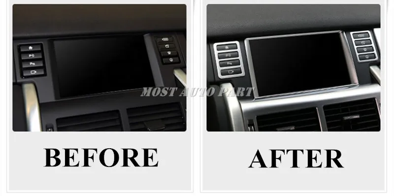 Внутренняя консоль GPS навигатора Накладка для Land Rover Discovery Sport 2015-2019 автомобильное