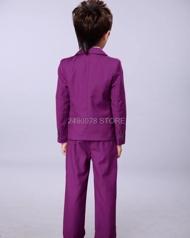 3 шт. клетчатый блейзер + жилет брюки для мальчиков |