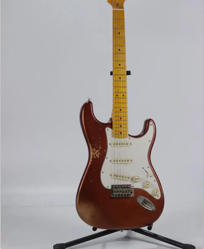 

2021 High quality Relic electric guitar, S-S-S pickup Alder body with Maple neck,Custom ST relic electric guitar,free shipping