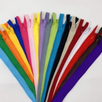 10pcs 3mix concealed zipper 2060cm 824 inch tailor sewing process diy nylon zip ring