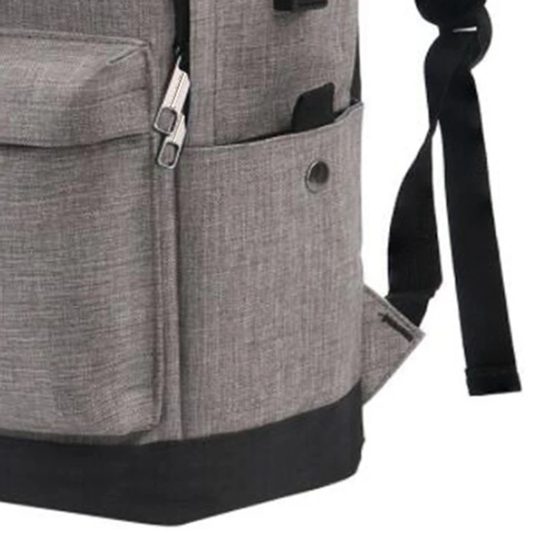 

Travel Waterproof Bag with USB Port, Suitable for 15.6-Inch CH, Retro Casual Backpack