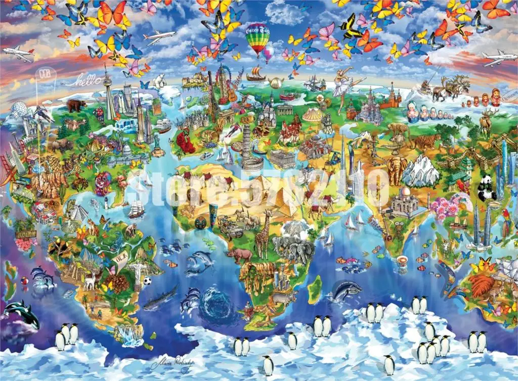 5d алмазная живопись сделай сам карты мира космос Бабочка вышивка крестиком