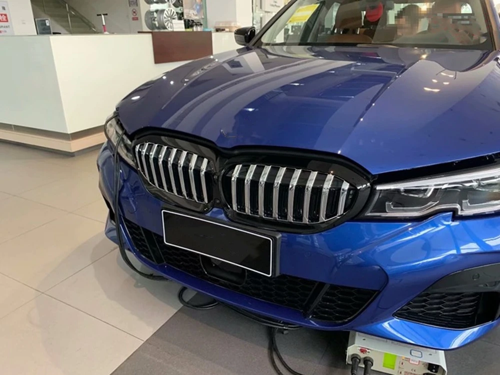 

Carbon Fiber Look Front Grille Cover Frame Trim For BMW 3 Series G20 G28 ABS Grill Splitter