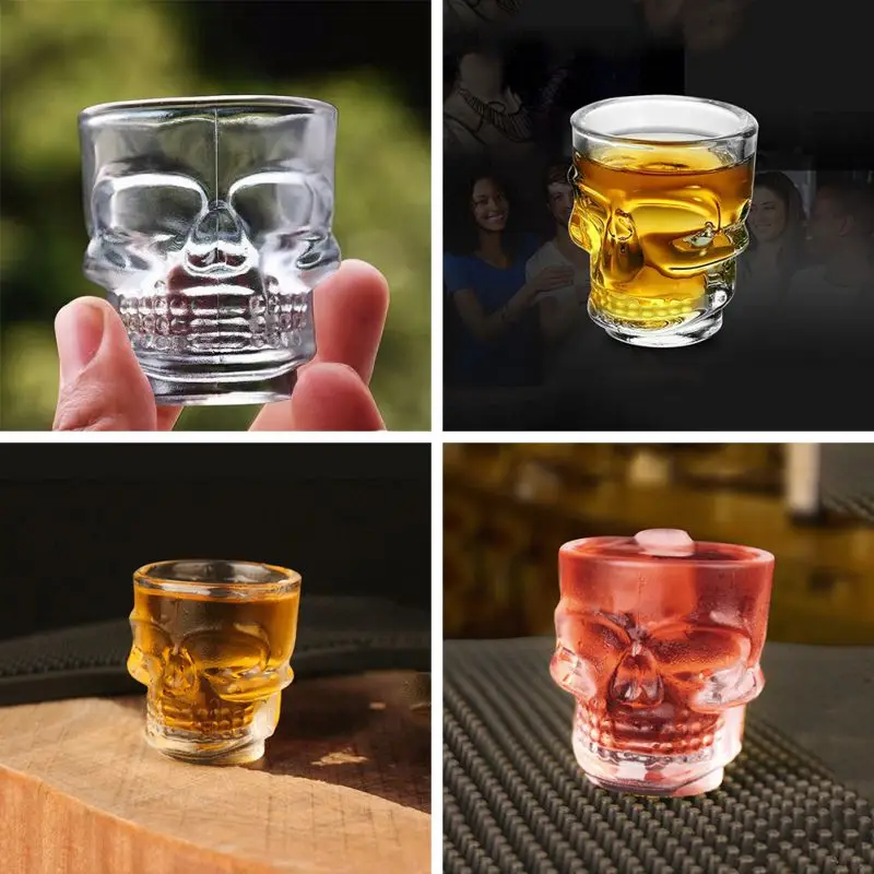 Креативный бокал для вина с черепом подарок виски водки бара клуба пива
