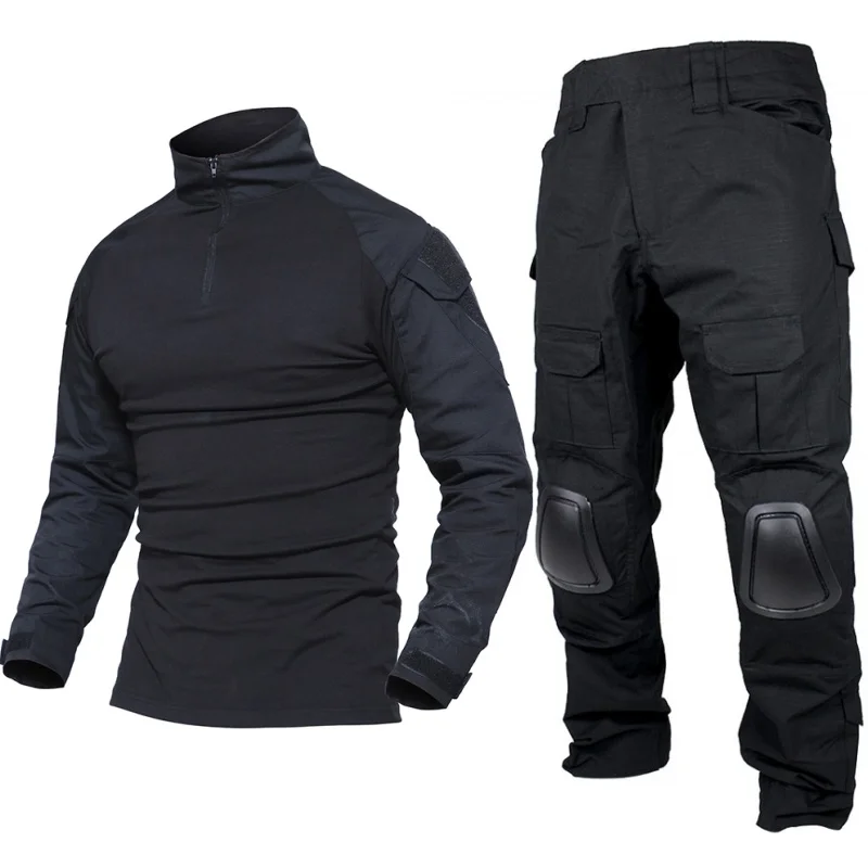 Gen2 Military Army Tactical Uniform Combat BDU Shirt Pants Suit Black Men Airsoft Sniper Clothing Set Paintball Hunting Clothes | Спорт и