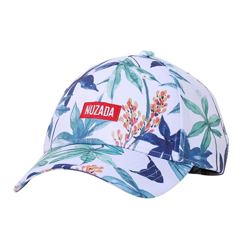 Новая мужская женская хлопковая модная бейсболка с цветочным принтом