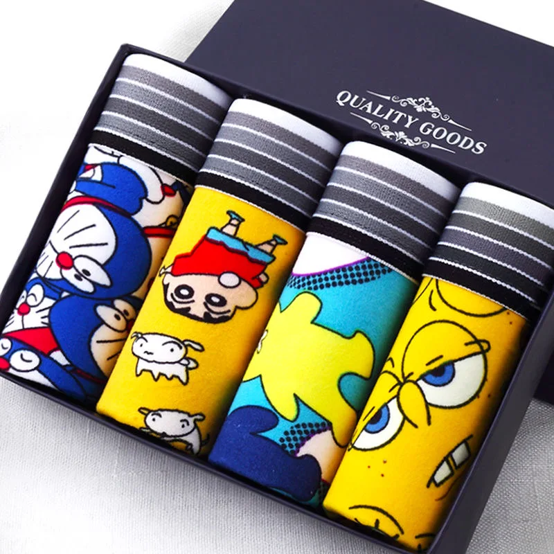 5/PCS/Lot  Men's underwear underpants male pure men panties shorts underwear boxer shorts  Cartoon sexy multiple choice
