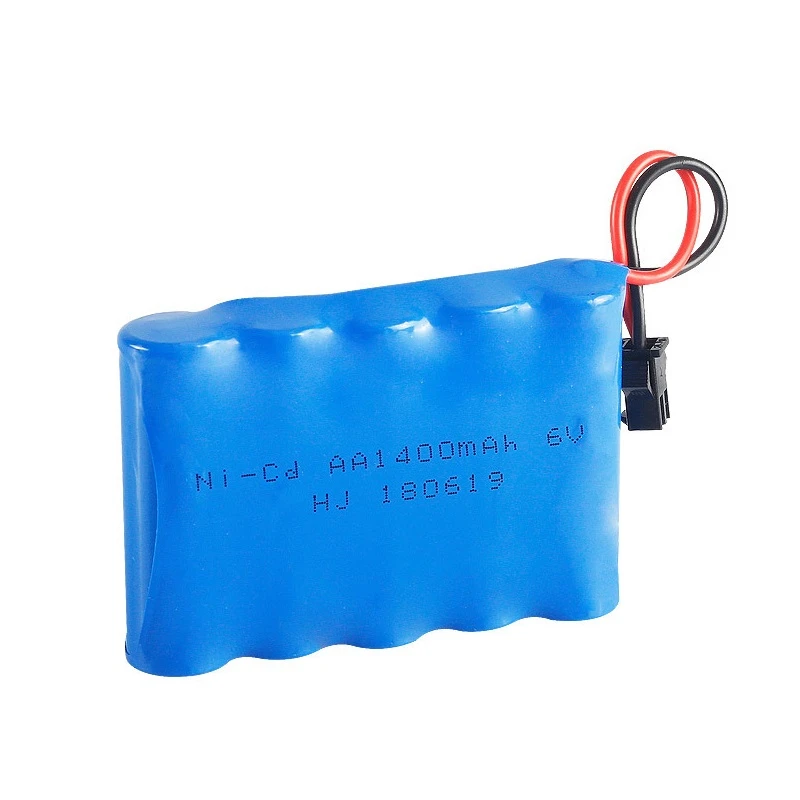 6v 1400mah перезаряжаемая батарея + зарядное устройство для Rc игрушки автомобили
