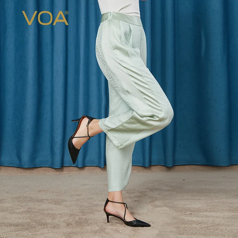 

VOA (сирота) в продаже 20 момме шелковые женские брюки KE31
