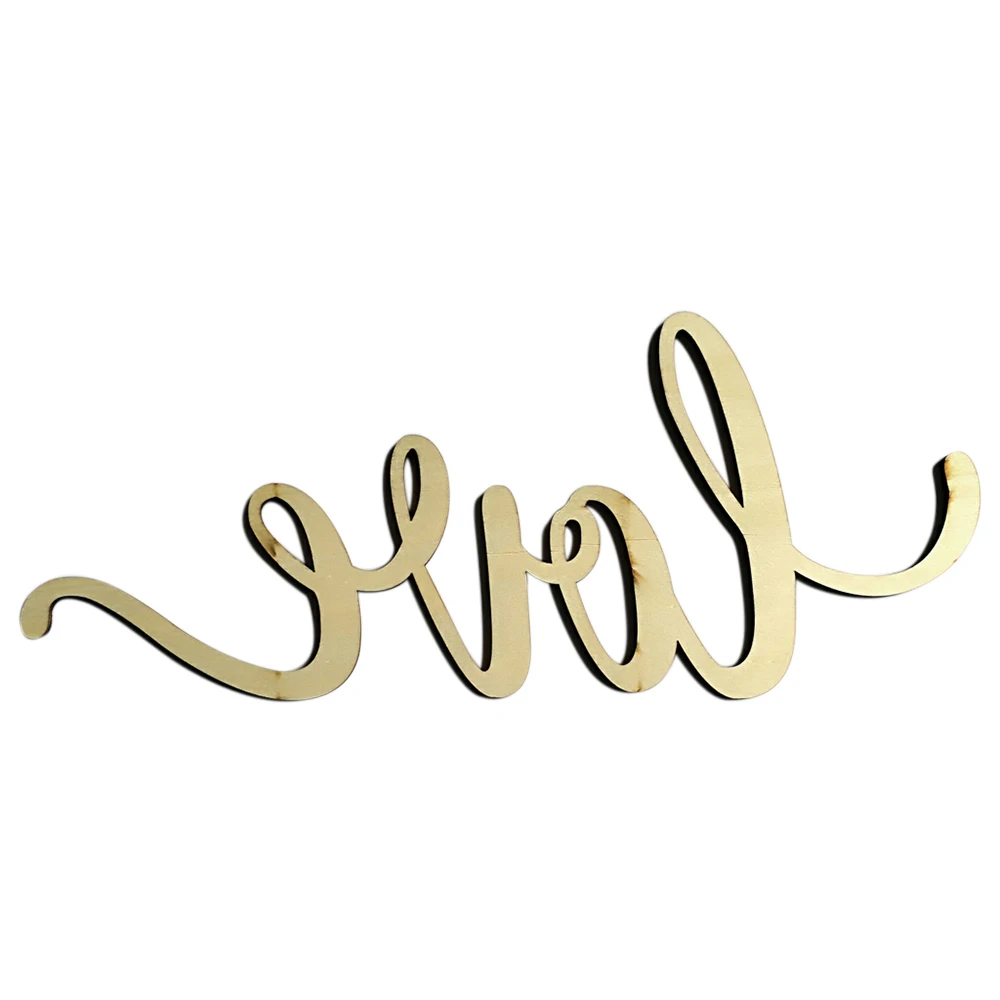 Свадебный декор в стиле 2 влюбленных настенный деревянный знак деревянные буквы