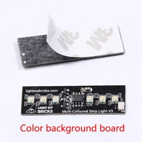 1pcs diy colorful background board building model material circuit led color light strip suitable for street scene lighting
