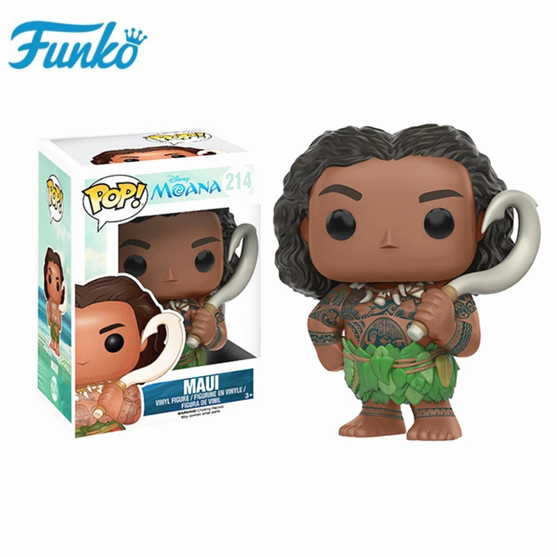 Maui FUNKO disney платье принцессы «Золушка» бальное платье с героями мультфильма «Моана»; половина-бессмертная Мауи экшн-фигурка, Игрушечная модель Рождественский подарок на день рождения для детей - Цвет: Maui