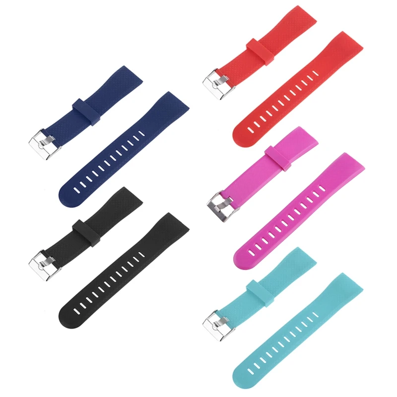 Цветной ремешок на запястье сменный силиконовый для спортивных часов