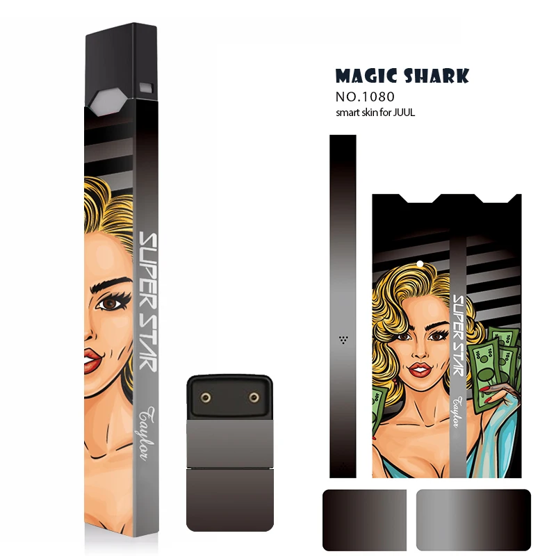  Monroe Madonna Jackson Marilyn Super Star Stereo Film Sticker For Juul Printing Cover PVC Skin Case | Мобильные телефоны и