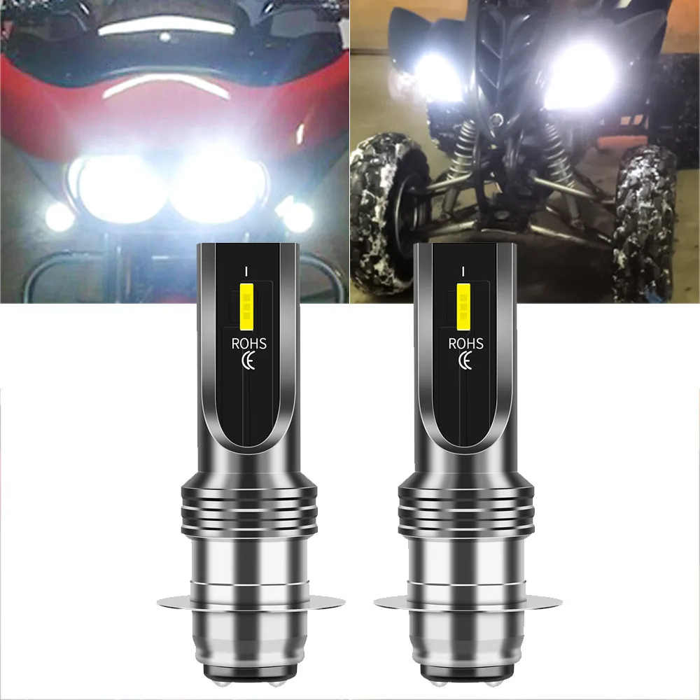 

2pcs Headlight Bulbs P15D H6M 70023 LED Head Lights Bulb 6000K White Car Motorcycle Headlight High/Low Beam Lamp Car Accessorry