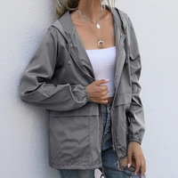 autumn winter windbreaker womens 2021 new zipper hoodie lightweight outdoor hiking raincoat waterproof jacket