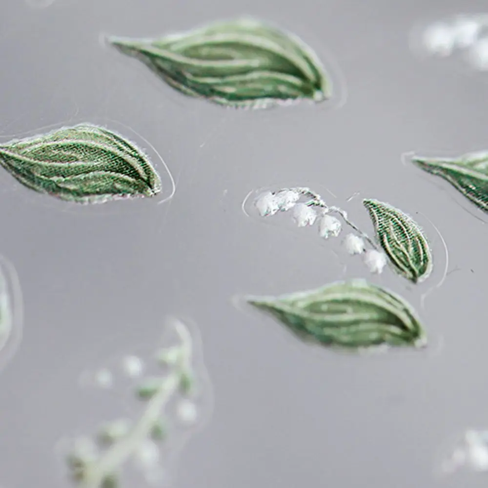 

Nail Decal Campanula Flower Nail Sticker Small Fresh Green Leaf Manicure Decoration Accessories