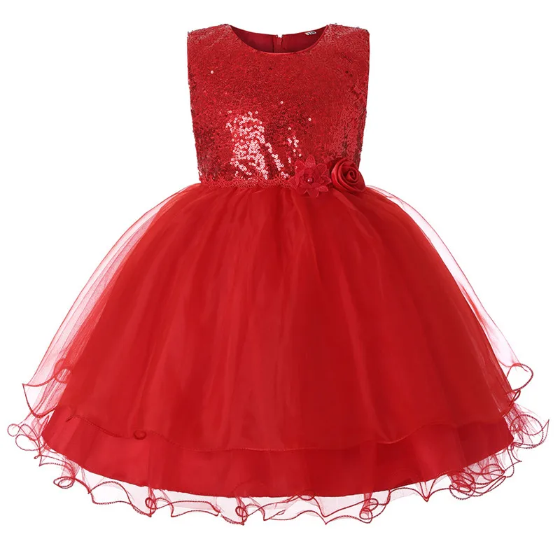 

Girls Wedding dress,princess Birthday party dresses,Kids sequined mesh tulle Dress,Performance dress Halloween children clothes