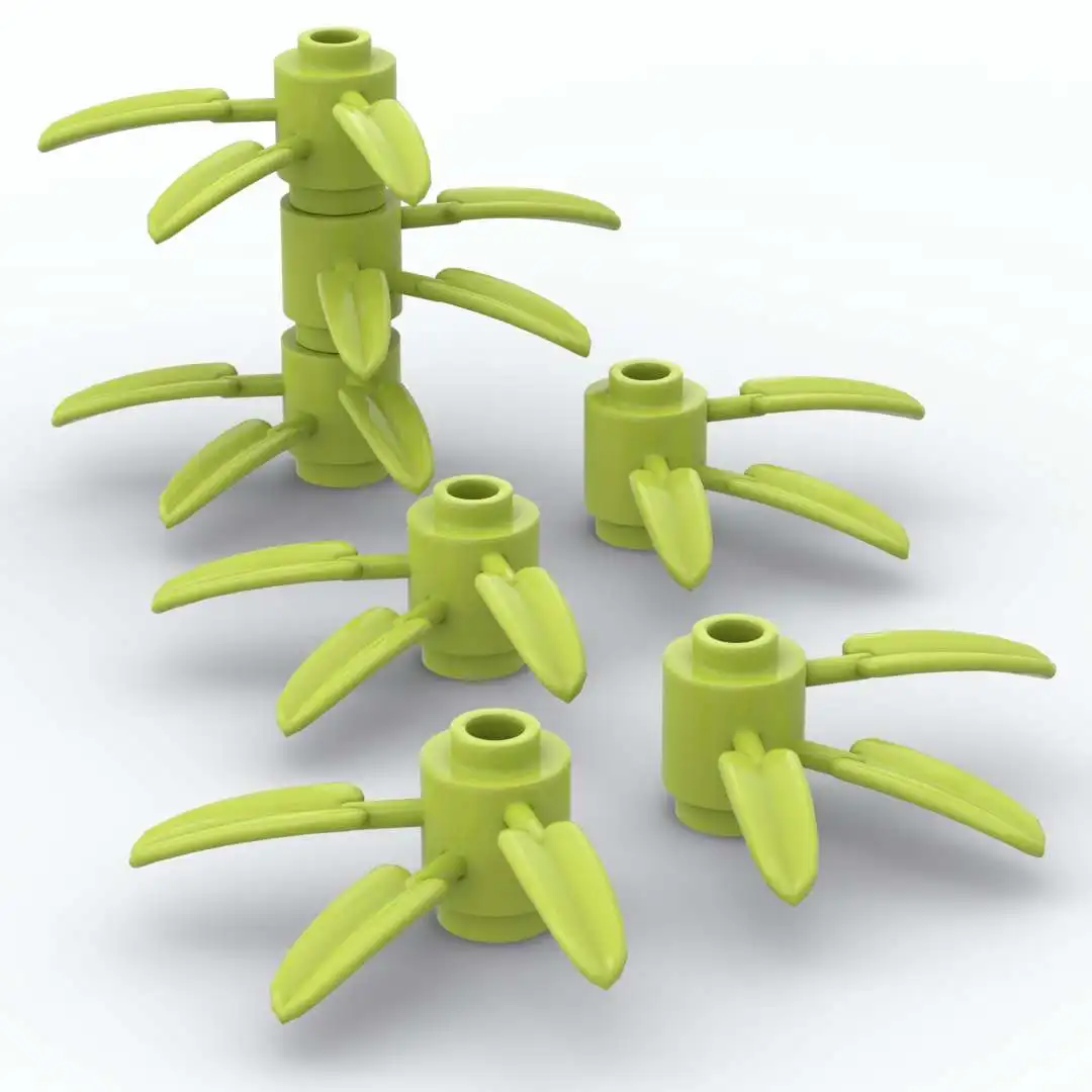

225pcs Bamboo leaves 30176 Plant Tree Leaf Flower MOC Parts DIY Building Blocks Toys for Children Assembles Particles