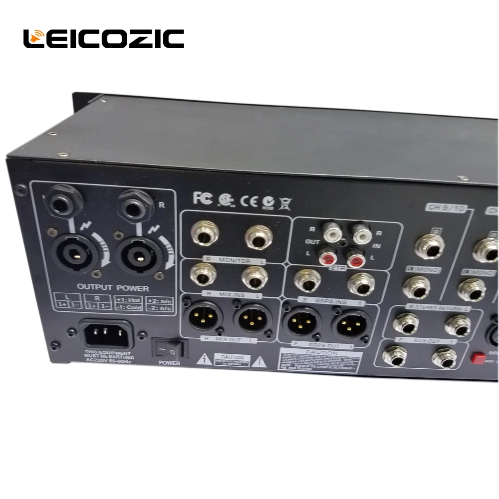 Leicozic профессиональный микшер 320 Вт x2@ 4 Ом 10-канальный усилитель смесители MD10FX аудио микшер монтируемый в стойку 16 DSP процессор эффектов