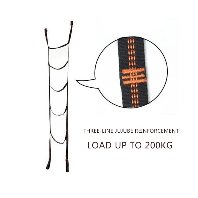 Необходимая домашняя лестница из полиэстера и шелковой веревки с легким прочным