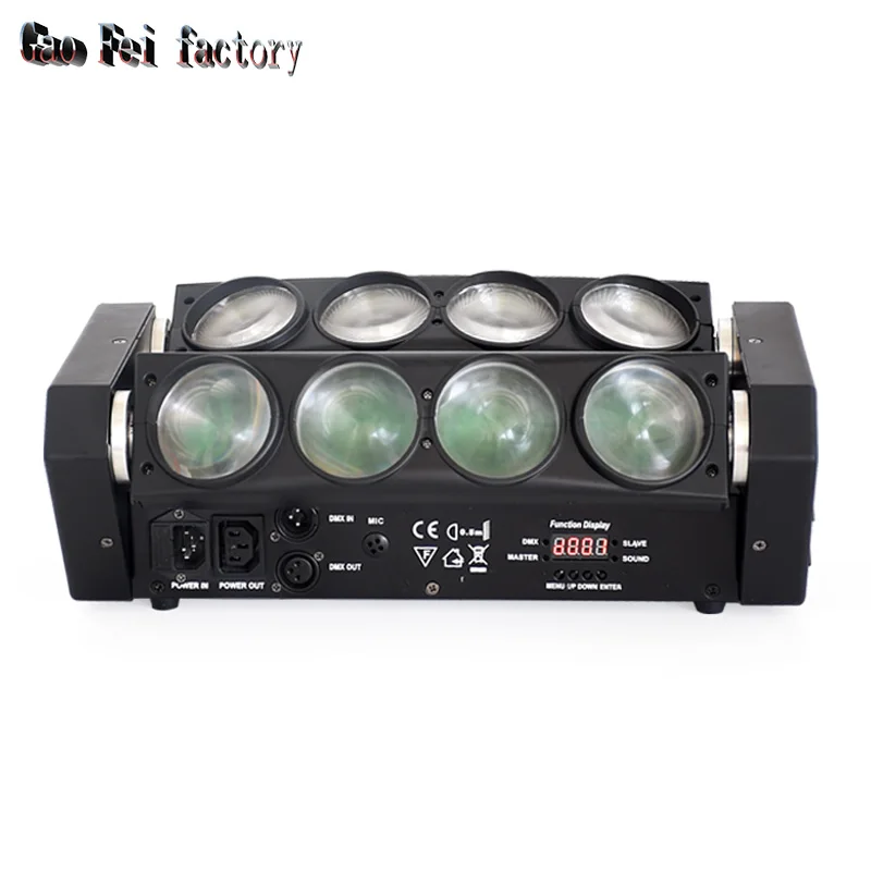 Прямая заводов 8x12 Вт мини-светодиод LED Паук со вращающейся головой огни Светодиодный диско-клуб Китай вечерние Dj освещение для сцены
